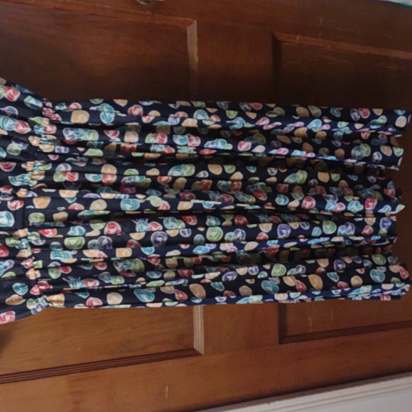 Vintage Liz Roberts 1970s maxi dress MCM modest pleated conservative candy balls - Picture 3 of 16